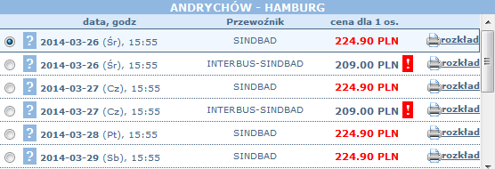 bilety sindbad andrychów hamburg
